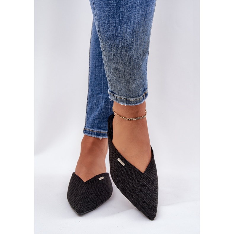 Big Star Flip -flops pentru femei cu degetele de la picioare mari RR274210 Negru 2