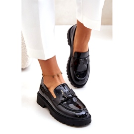 Vinceza 62187 Mocasini lăcuiți negru 1