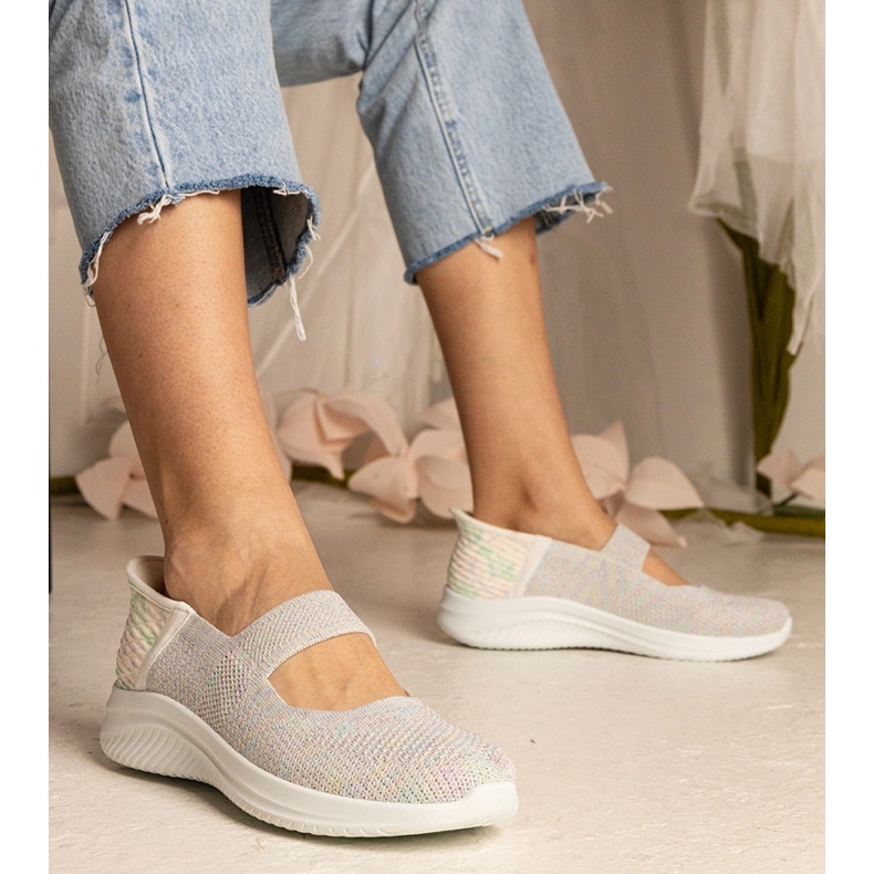 Adidași colorați pentru femei pe o talpă presată multicolor 1