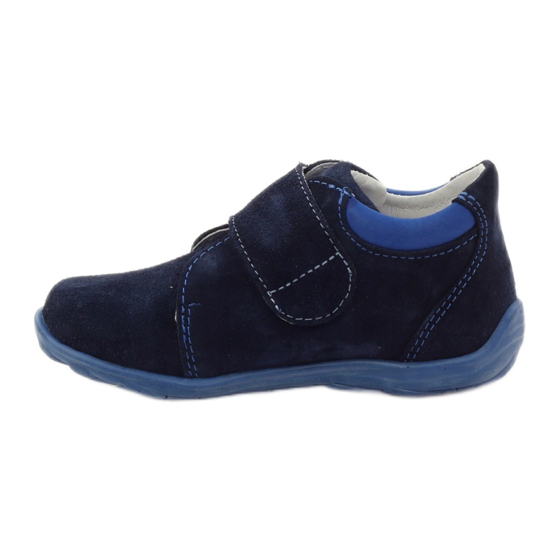 RenBut Pantofi din piele Velcro 1476 Navy Blue albastru 2
