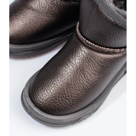 Cizme de zăpadă calde pentru fete maro 1