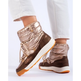 Cizme scurte de zapada aurii Big Star KK274276 maro 2