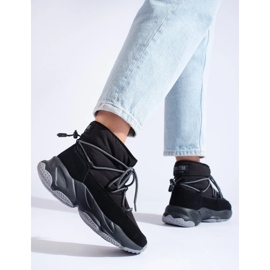 Cizme negre de zăpadă damă Big Star KK274274 negru 2