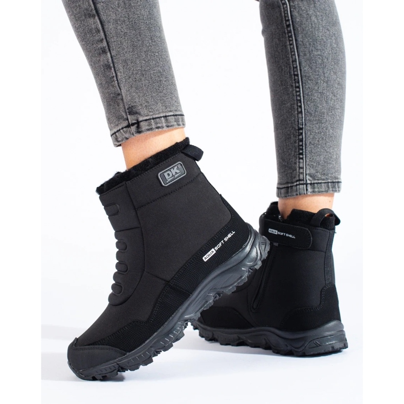 Pantofi de trekking pentru femei cu fermoar DK negru 1