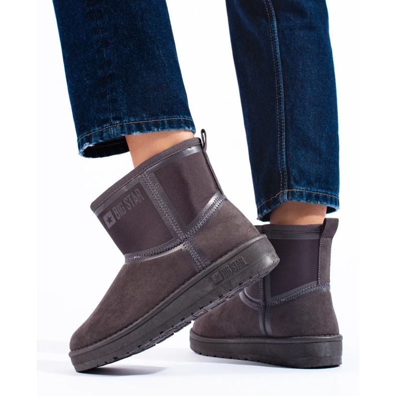 Cizme scurte de zapada dama Big Star KK274615 gri 1