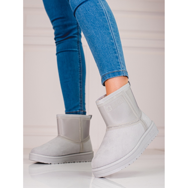 Cizme de zăpadă scurte de damă gri Big Star KK274613 2