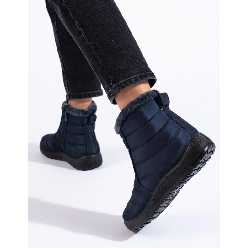 W. Potocki Cizme de zăpadă peste glezne de damă bleumarin de la Potocki albastru 2