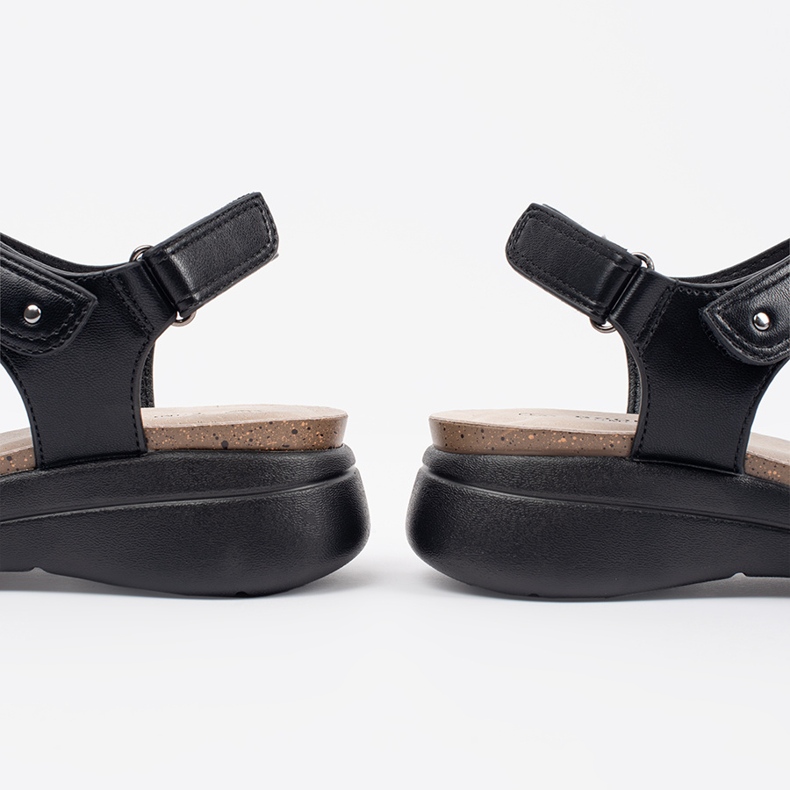 Goodin Sandale negre de damă confortabile negru 1