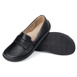 Olivier Barefoot Elegant pentru femei Minimaliste Moa de piele Minimalistă 1280 Față neagră negru 1 Olivier Barefoot Elegant pentru femei Minimaliste Moa de piele Minimalistă 1280 Față neagră negru 1