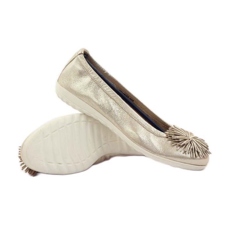 Pantofi balerini Caprice pentru femei 22116 galben 3