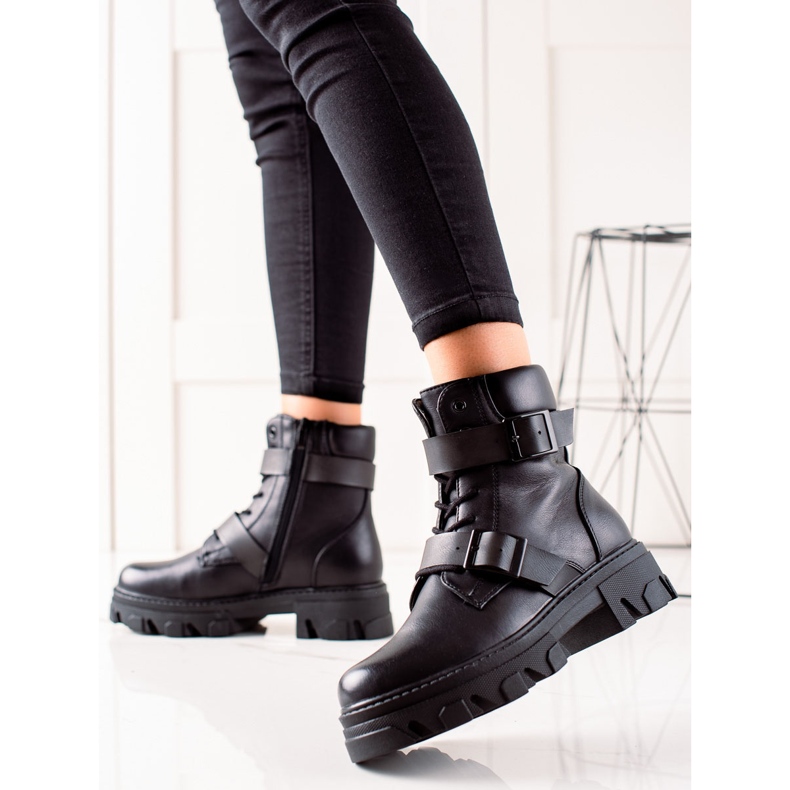 Muncitori cu catarame negre negru 1