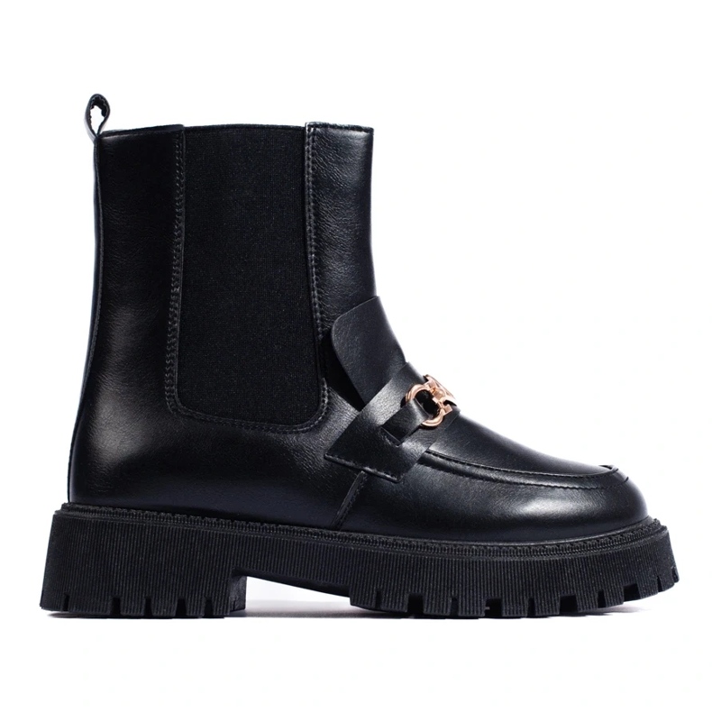 Genți slip-on pe platformă negru 1