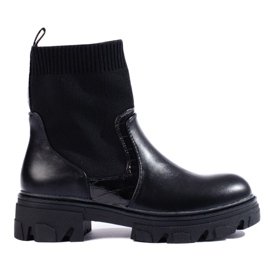 Cizme slip-on negru 2