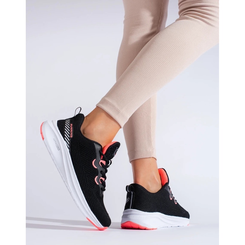 Pantofi sport pe platforma DK negru 2