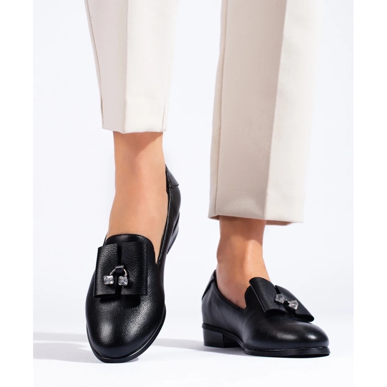 W. Potocki Pantofi cu cristale Potocki negru 2