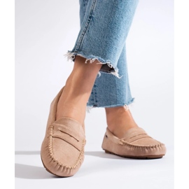 Goodin Mocasini textile clasici bej 1
