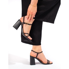 Sandale cu toc VINCEZA negru 1