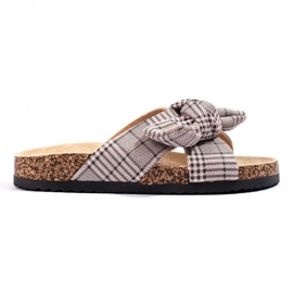 W. Potocki Papuci casual cu fundita bej 2