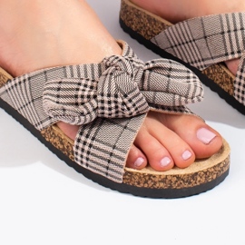 W. Potocki Papuci casual cu fundita bej 1