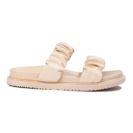 J. Star Papuci bej cu dungi 1