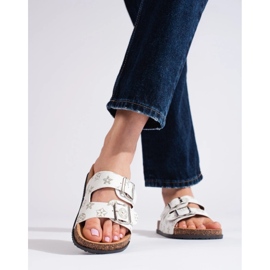 Flip-flops la modă alb 2