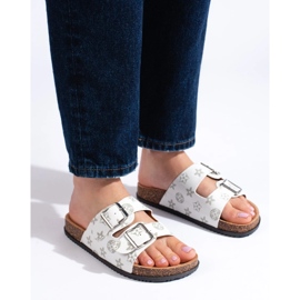 Flip-flops la modă alb 3