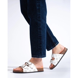 Flip-flops la modă alb 4