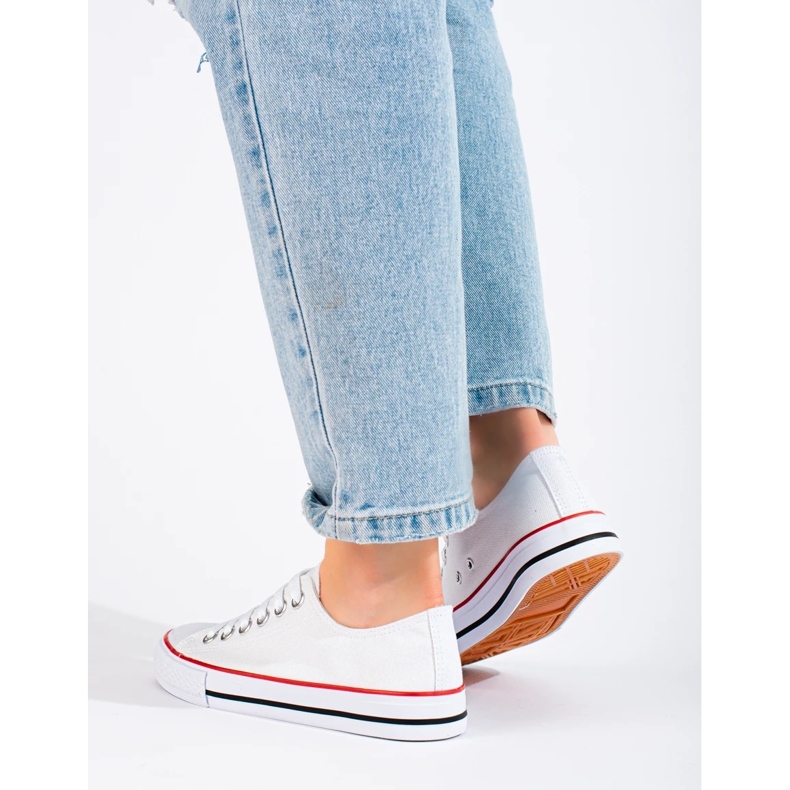 Pantofi de damă clasici alb 2