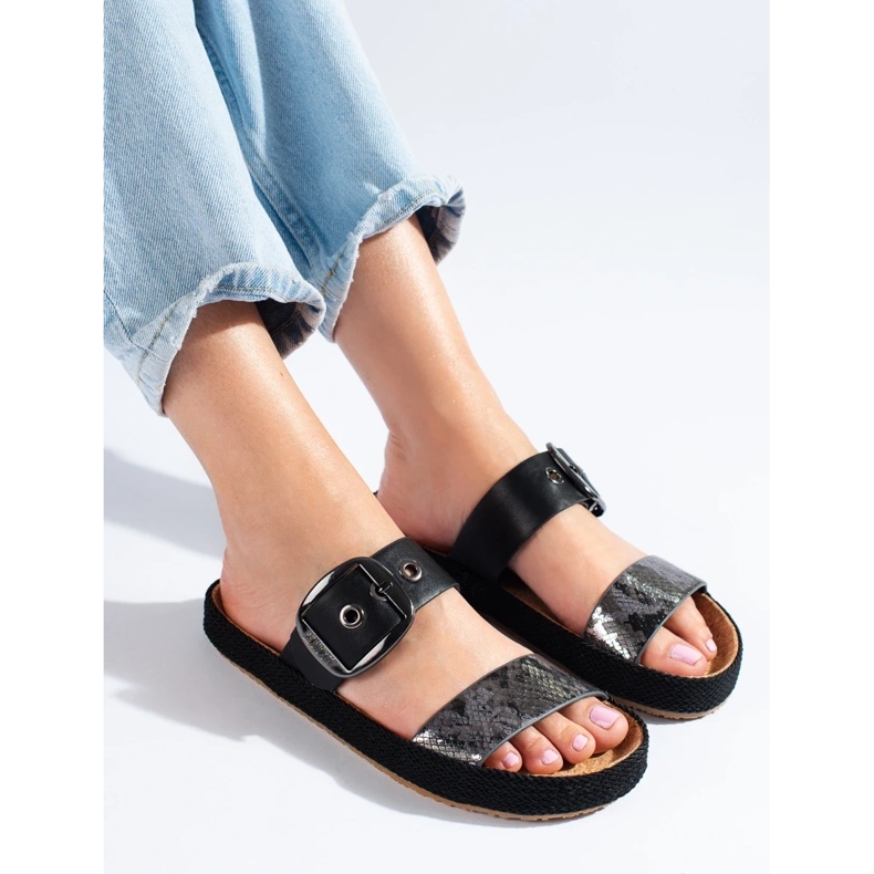 Papuci de dama Big Star negru 1