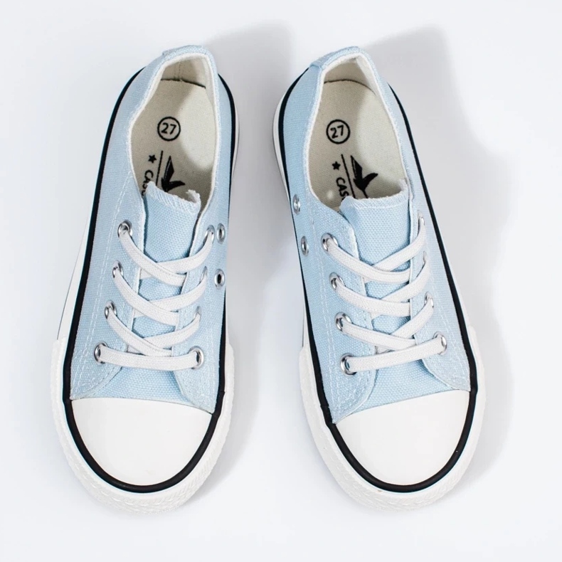 Tenisi copii Vico albastri cu benzi elastice albastru 2