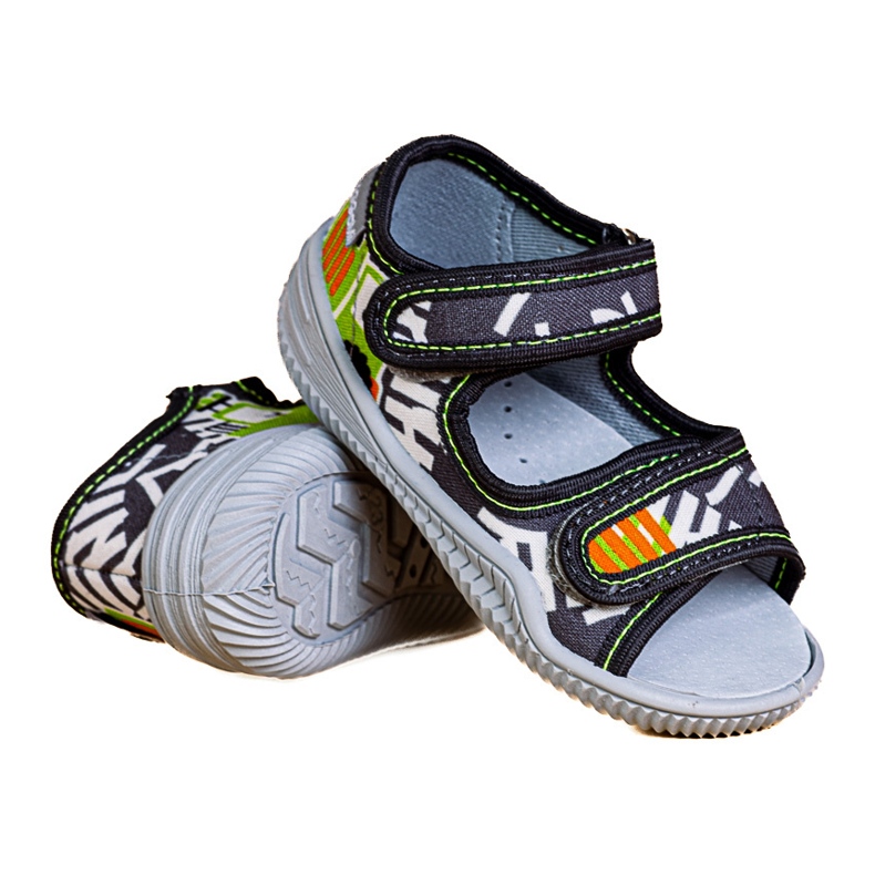 Papuci băieți Viggami Ignaś druk gri 2