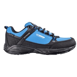 Pantofi de trekking pentru bărbați DK albastru negru 1