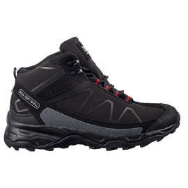 Pantofi de trekking pentru bărbați cu șireturi înalte DK negru 1