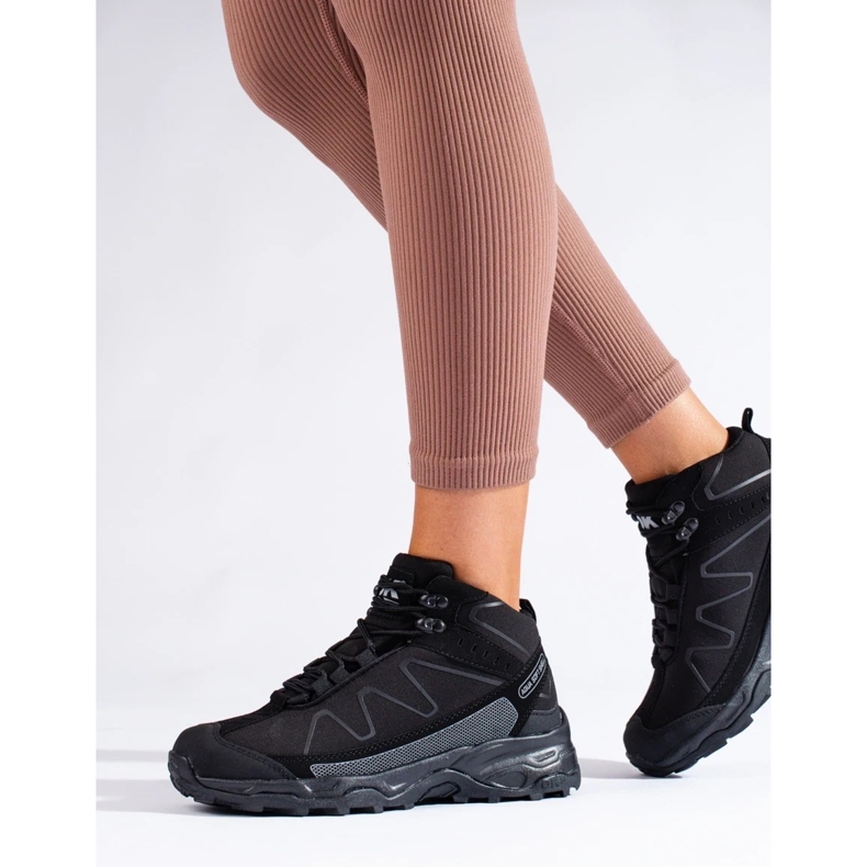 Pantofi sport de trekking pentru femei, cu căptușeală înaltă DK neagră negru 1