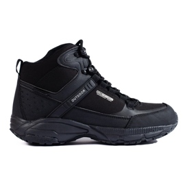 Pantofi de trekking de damă cu căptușeală înaltă DK neagră negru 1