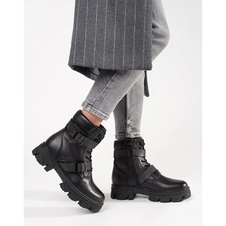 Muncitori cu catarame negre negru 2