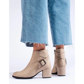 T.Sokolski Botine din piele intoarsa pe postul Sokolski bej 1