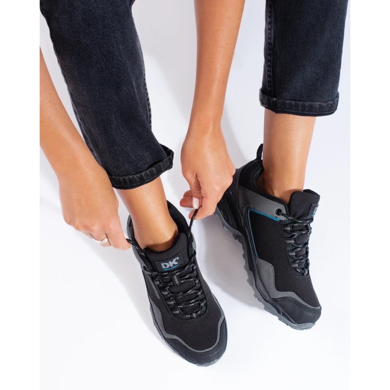 Pantofi de trekking pentru femei DK Waterproof gri negru 2