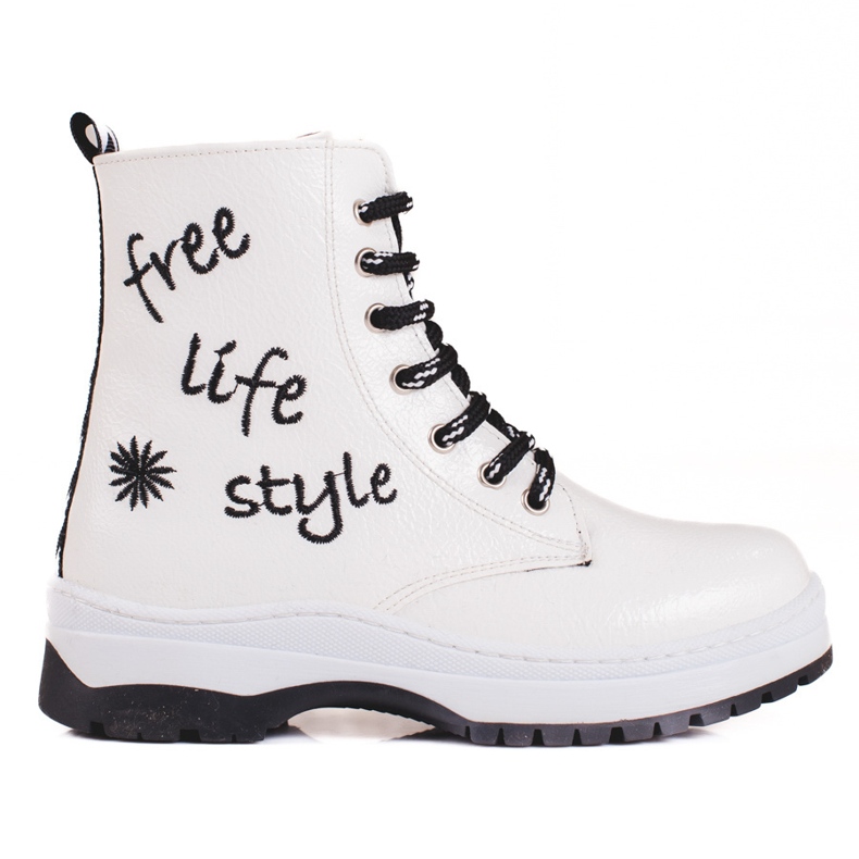 W. Potocki Cizme albe pentru fete din Potocki 1