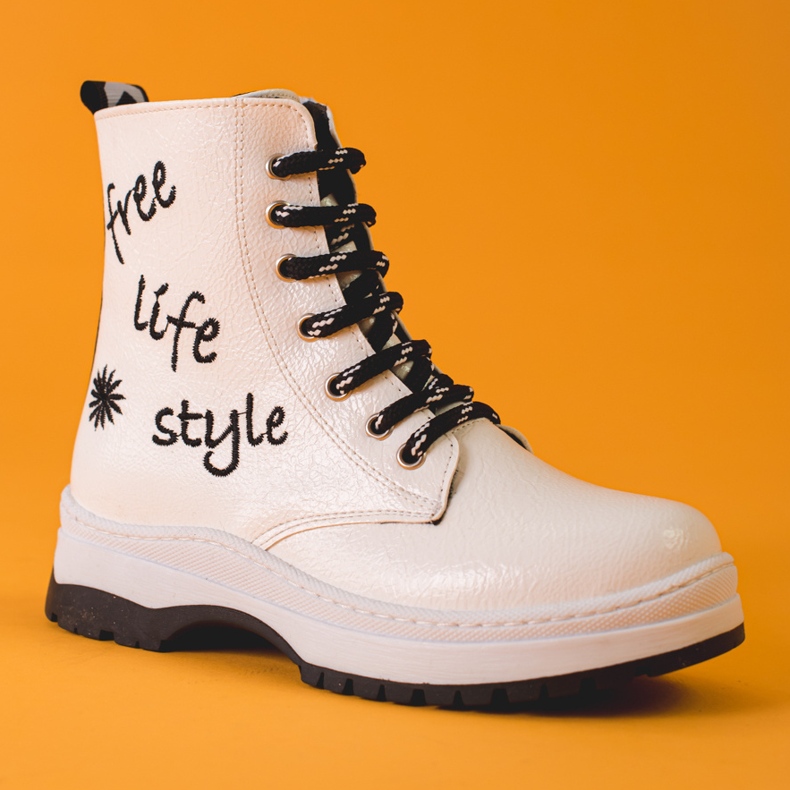 W. Potocki Cizme albe pentru fete din Potocki 2