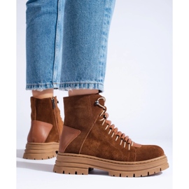 Cizme din piele maro 1