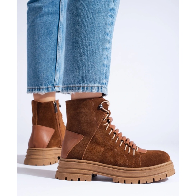 Cizme din piele maro 1