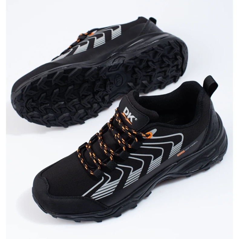 Pantofi de trekking pentru bărbați Dk Softshell negru alb 2