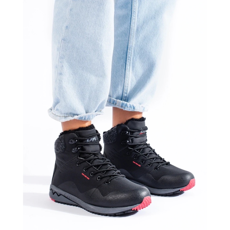 DK Cizme de trekking inalte de dama cu izolatie negru 2