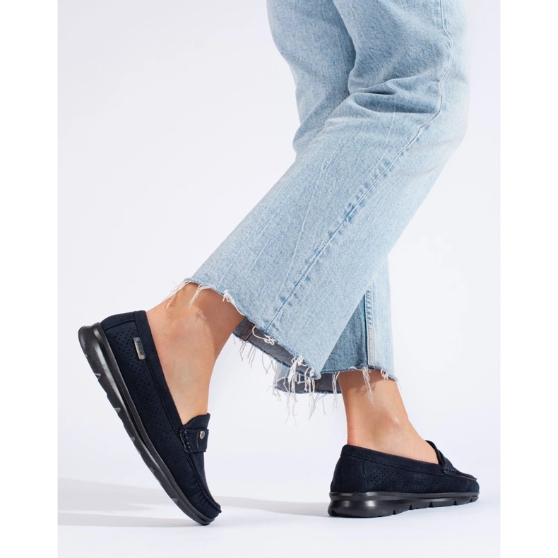 Goodin Mocasini de dama bleumarin deschis albastru 1