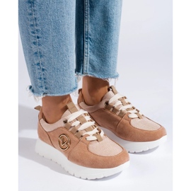 Pantofi sport dama Vinceza bej 2 Pantofi sport dama Vinceza bej 2