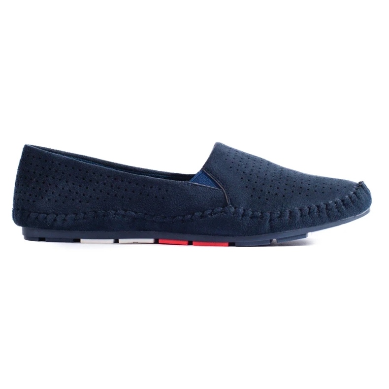 Mocasini cu slip-on Shelovet de damă bleumarin albastru 1