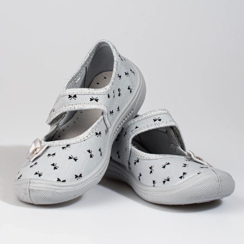 Pantofi gri Viggami pentru fete 1