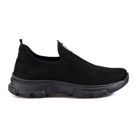 Pantofi sport slip-on negri Shelovet negru 2