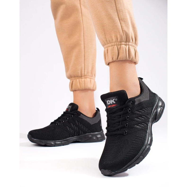SHELOVET Pantofi de sport din material textil Dk Black pentru damă negru 2